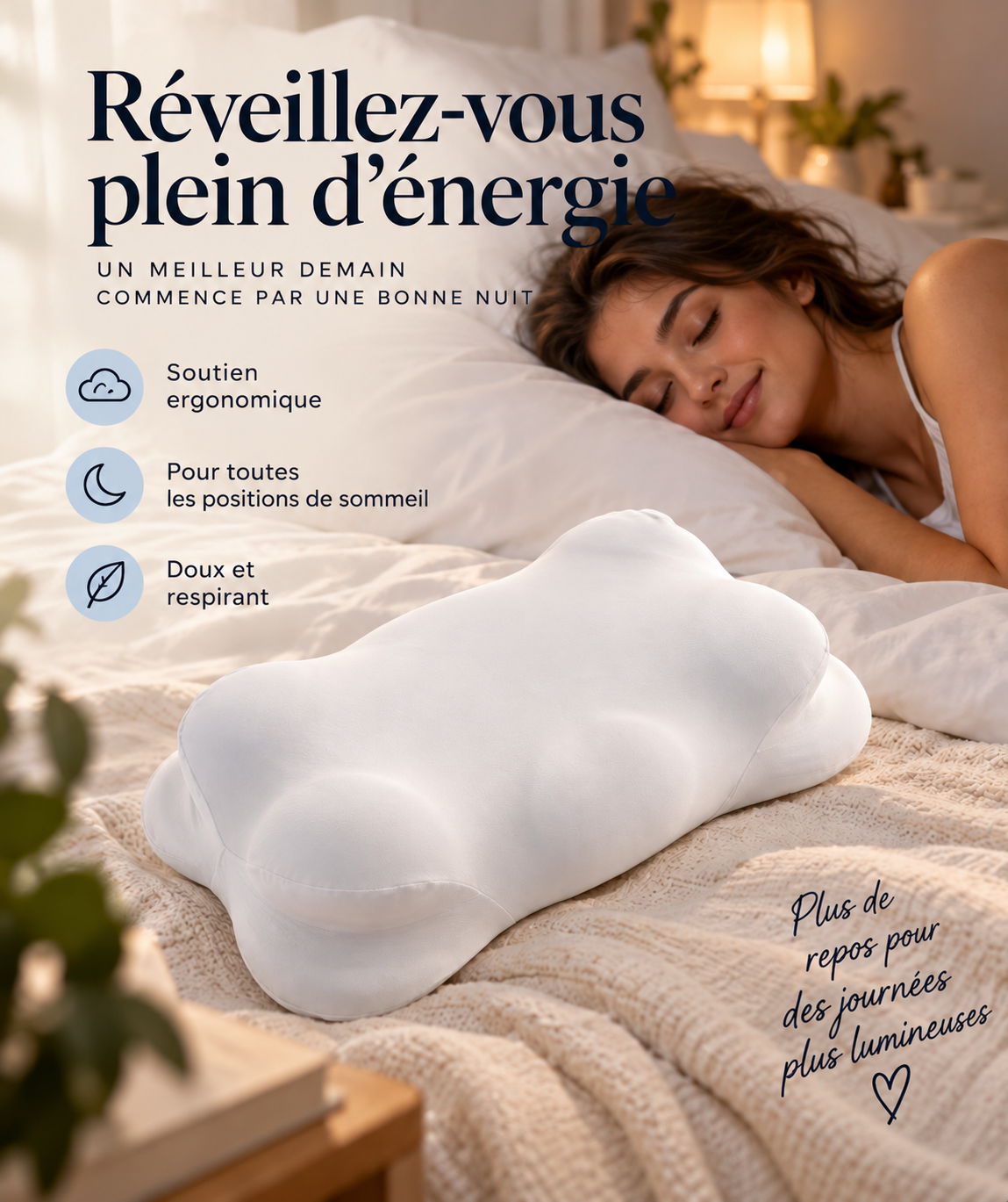 Nuvéa™ – Oreiller Ergonomique