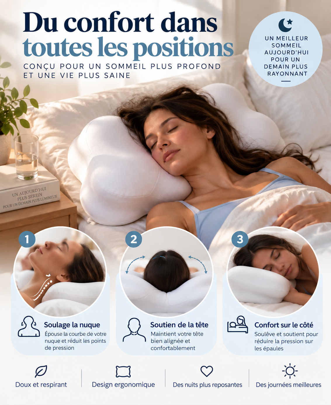 Nuvéa™ – Oreiller Ergonomique
